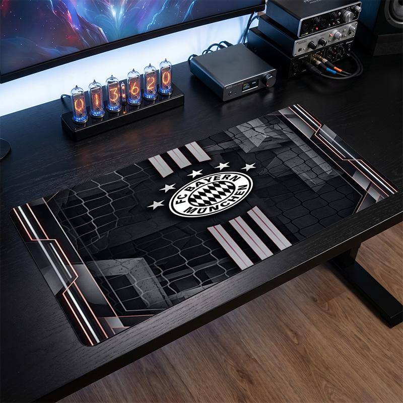 Tappetino per Mouse con Motivo a Tema Bayern Monaco, Design con Logo Calcio Tappetino da Scrivania XXL per Gaming Mouse Pad Antiscivolo per Computer