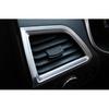 ABS Silver Covers Trim Fit For Ford Edge 2015- 2PCS Console Side Outlet Vent