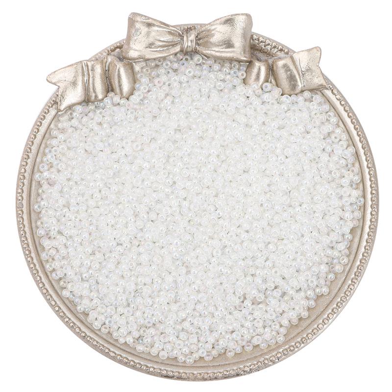 

Стеклянные рисовые бусины Cream Cloud Fantasy: 2/3/4 мм DIY браслет и ожерелье Материал 2mm 10g/bag about 660 pieces белый