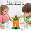Carrot Balance Tower Toy with Mini Rabbit Logic Thinking Focus Training Kids Interactive Balance Board Game Toddlers Boys Girls Educational Balance