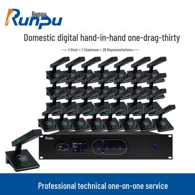Runpu RP-YS6660 Wired Daisy-Chain Conference Microphone System (CN version)