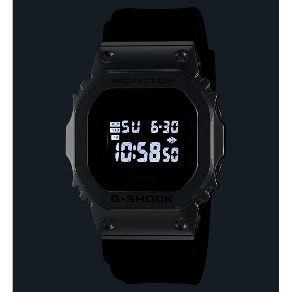 Casio G-Shock Digital Quartz Men's Watch GM-5600U-1 Black Resin Case 200M Water Resistant