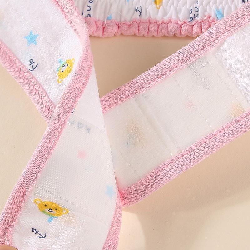 Newborn Cotton Diaper Belt Cartoon Diaper Buckle Diaper Fixing Belt Adjustable Strap
