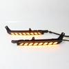 1 Pair Car LED Daytime Running Light Turn Signal Lamp For Toyota Hilux Revo 2020 2021