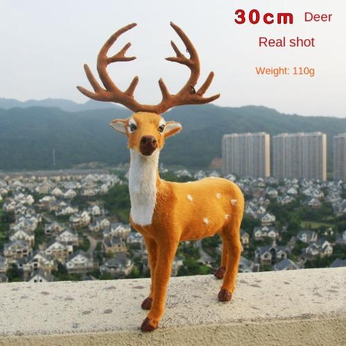

Праздничное украшение: Реалистичная рождественская фигурка оленя для витрины 30cm