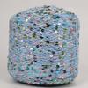 Hand-Knitted Bright Cotton Yarn with Sequins, 3MM+6MM, Combed and Fancy