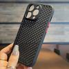 Coque de protection souple en TPU à mailles de dissipation thermique de luxe pour iPhone 16 E 15 14 Puls 13 12 11 Pro Max, étui de téléphone joli et concis