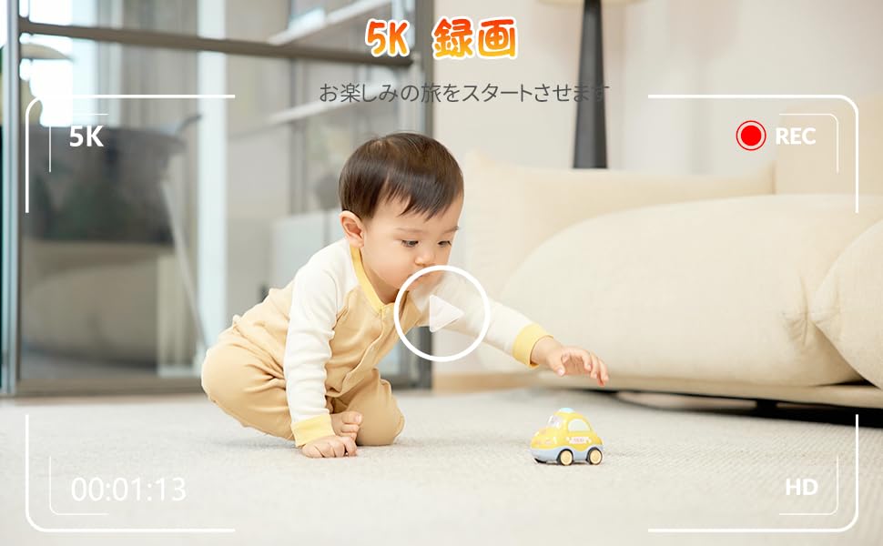 5K Digital Camera - 2.8-inch Screen, 16x Digital Zoom, 72MP AF Autofocus, Micro SD Card Included, Compact Digital Camera for Beginners, Pocket-Sized