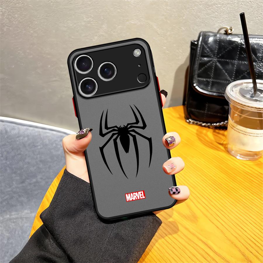 Marvel Sipiderman Ironman Hülle für iPhone 17 Pro Max 7 8 SE 12 17e 14 15 XS XR 13 Mini 11 Air 16 Plus Rückseite Handyhülle