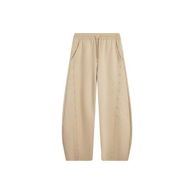 Li Ning Sports Trend Series Loose Logo Knitted Sweatpants Women Bottoms AKLV912-3