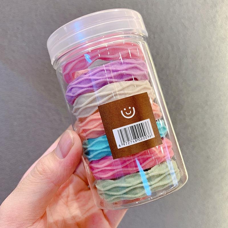 

2025 Разноцветные Высокоэластичные Бесшовные Резинки для Волос из Махровой Ткани для Девочек - Прочные Держатели для Хвоста для Детей