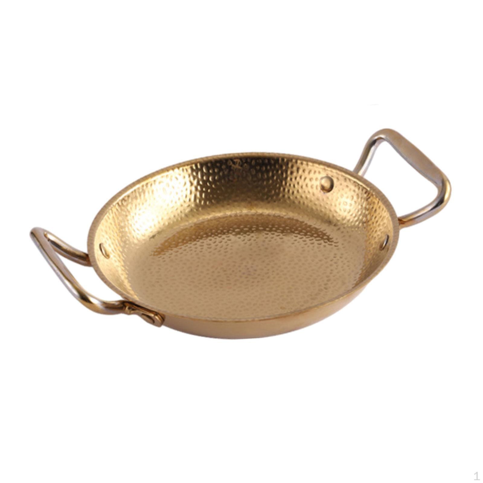 Сухой горшок Бытовой Быстрый нагрев Лапша быстрого приготовления Двойная ручка Суп кимчи Войско Gold_22cm