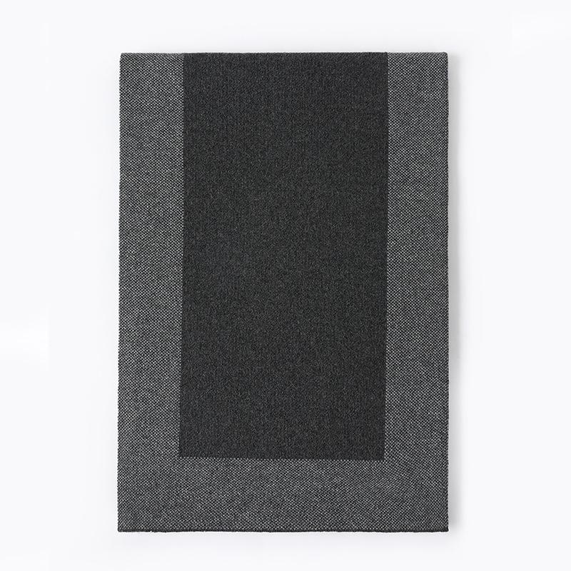 

Весенний новый кашемировый шарф контрастного цвета, вязаный шерстяной теплый шарф, мужской простой модный универсальный шарф может быть 180cm темно-серого