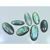 Natural Labradorite Green Multi Fire Oval Cabochon Loose Gemstone 07Pcs Lot LL-1103