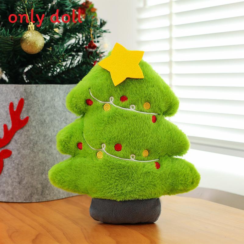 Santa Deer Claus Snowman Christmas Tree Red House Gloves Plush Dolls Toy