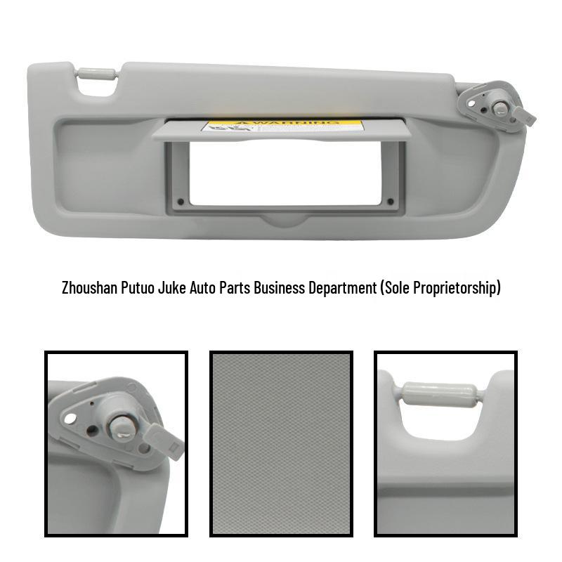 Light Gray Sun Visors (2-Pack) for 2006-2011 Honda Civic, 83280-SNA-A01ZA