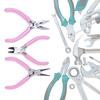 Professional Jewelry Pliers Sets DIY Jewelry Tools kit Round Nose Plier Wire Cutter Plier Side Cutting Plier Set