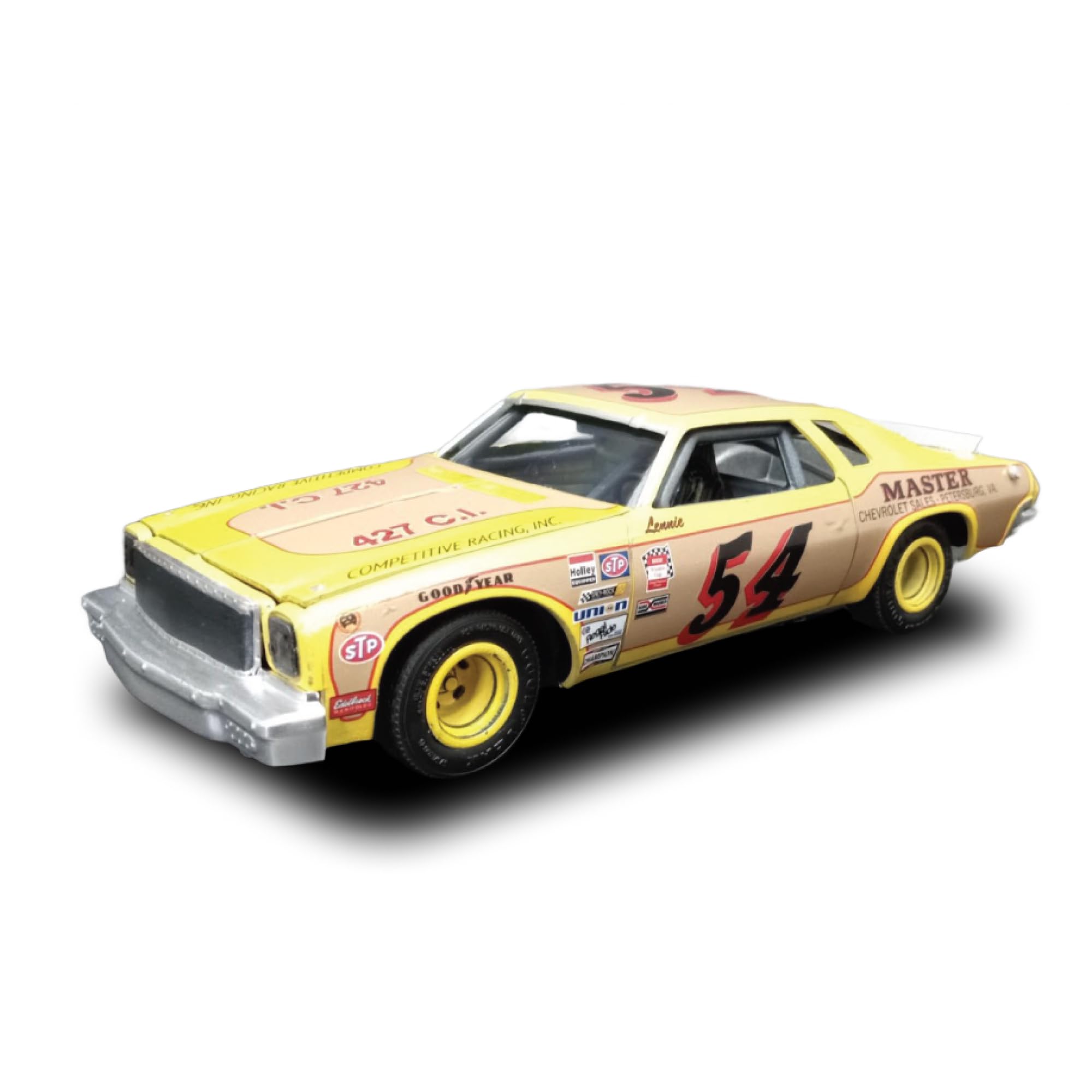 

AMT Lenny Pond 1974 Chevrolet Malibu Stock Car Plastic Model AMT1352 1/25