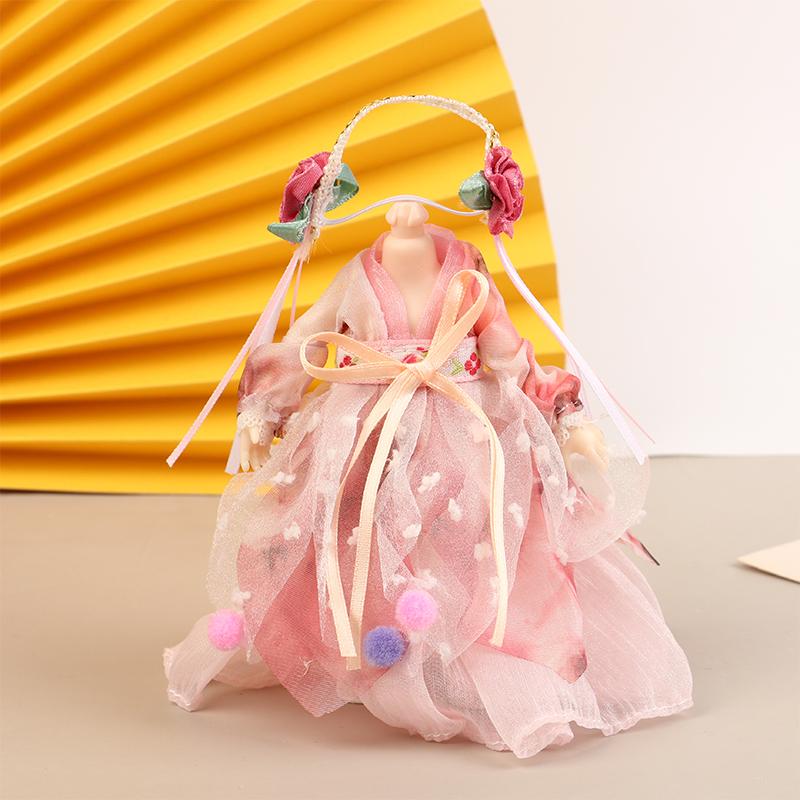 Lalka w stylu chińskim 16 cm Strój Hanfu Sukienka Lalka Starożytny kostium Szata Ubranka dla lalek Akcesoria Zabawki do przebierania Dla dziewczynek