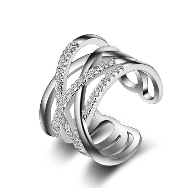 925 Sterling Silver Ring Adjustable Simplicity For women Fashion Exquisite Student Girlfriend Jewelry Accessories Wedding PartyGood product