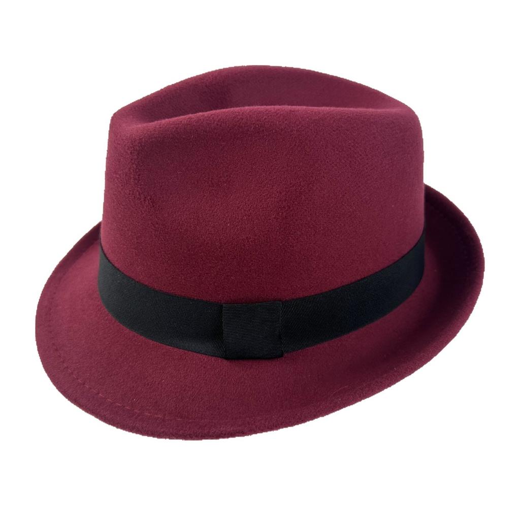 Hat New Flanged Top Hat Black Classic British Jazz Hat Ladies Wool Top Hat Felt Hat