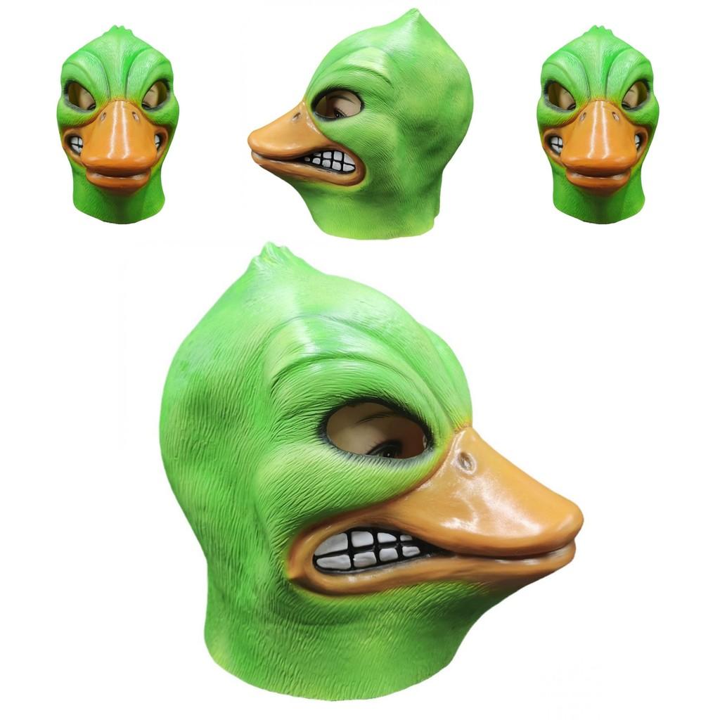 Maschera in Lattice Cosplay Anatra Arrabbiata di Halloween Divertente per Bambini e Adulti