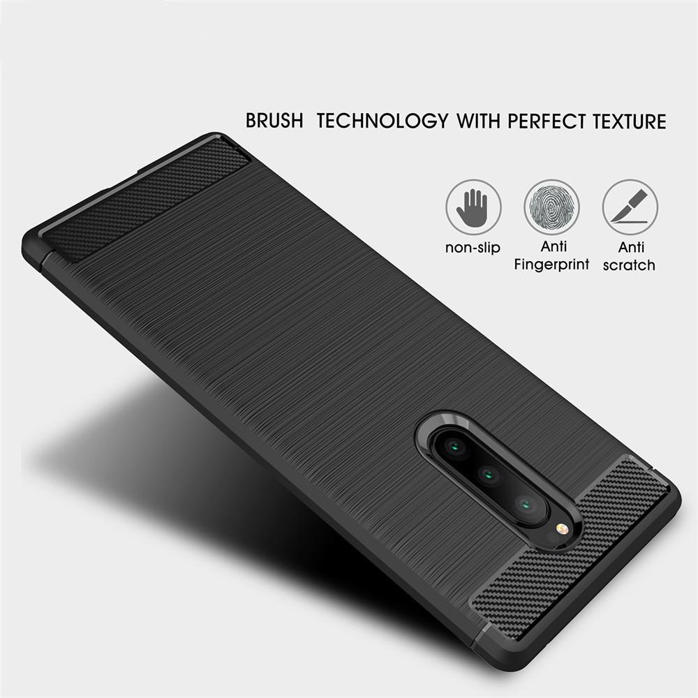 Per Sony Xperia 1 Custodia 6,5 Pollici Lusso Completa Morbida TPU Silicone Copertura Antiurto per Sony 1 J8110 J8170 J9110 Custodie Borsa Telefono