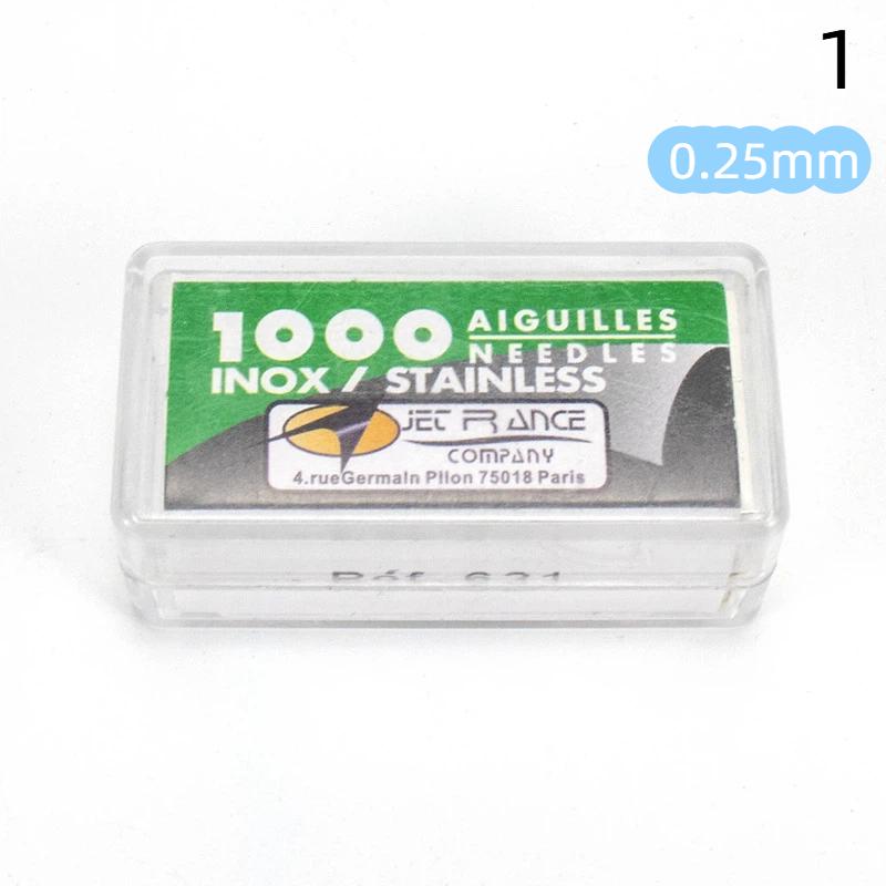 

1000Pcs/Box Profession Stainless Steel Tattoo Needle Cartridge Tip Needle Silk Tattoo Needle 0.25/0.3/0.35Mm Piercing Needles 0.25mm