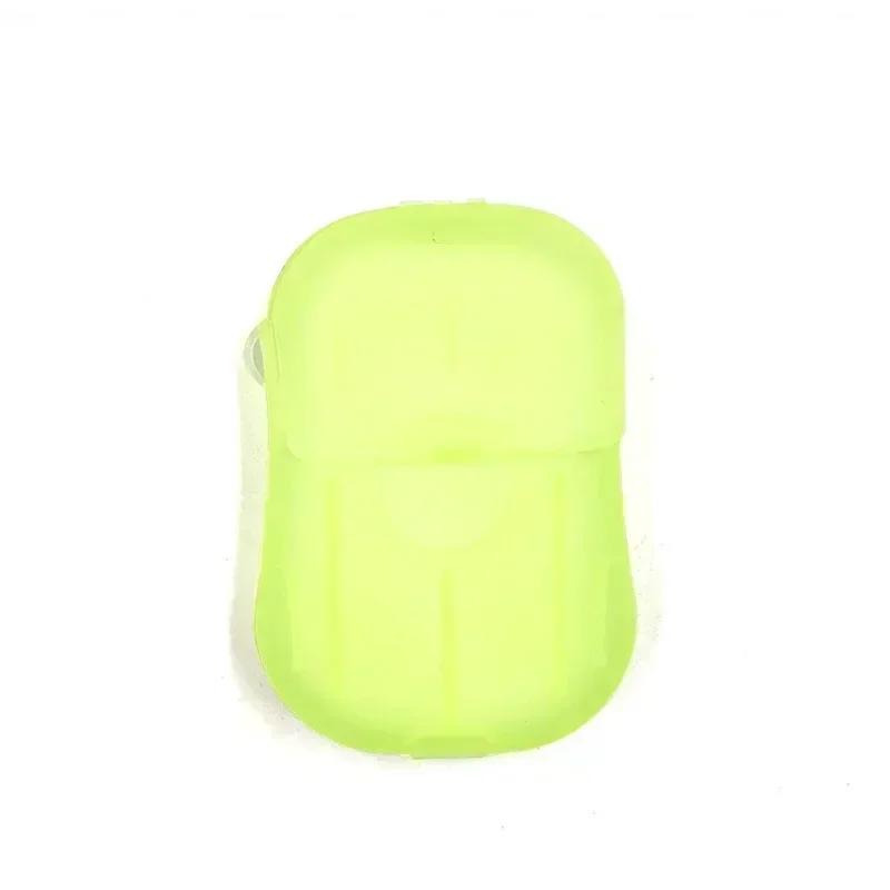 2pcs/set Outdoor Travel Disposable Soap Tablet Box Soap Paper Portable Hand Washing Tablet Small Soap Tablet Mini Soap Sheet