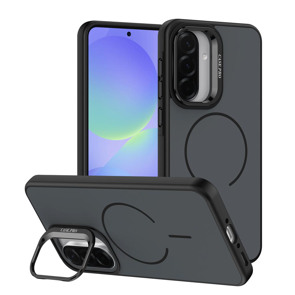 Applicable To Samsung A57 Bright Color Contrasting Magnetic Mobile Phone Case A37 Bracket A17 Matte A07 Anti-drop A56 Protective Case
