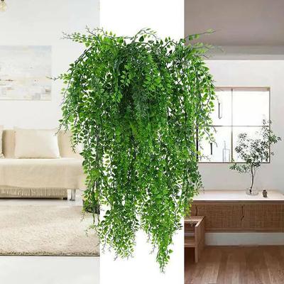 Artificial Plant Persian Fern Vines Leaves Room Home Garden Decoration Accessories Party Wedding Wall Hanging Balcony Decoration