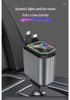 Retractable Four-in-One Car Charger with Starry Sky Light & Alloy Finish for Apple & Huawei