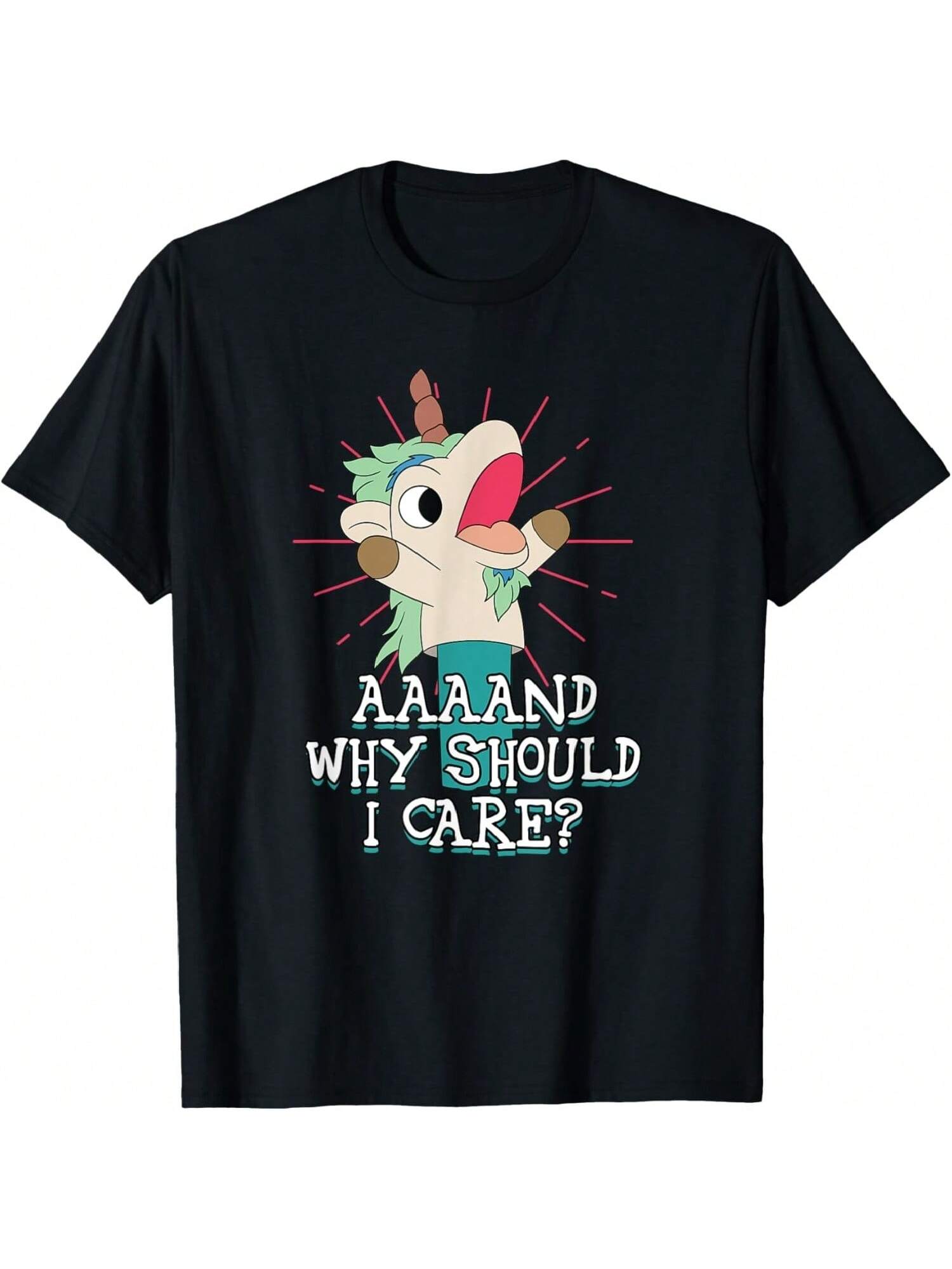 Annnd Why Should - I Care - Unicorn Apparel - Sarcastic T-Shirt S разноцветный