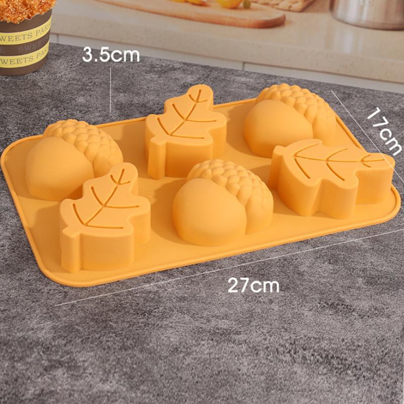 Big Pumpkin Cake Pan Silicone Mold Halloween Pumpkin Shaped Mold Thanksgiving Harvest Baking Cookie Candle Mold