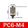10Pcs 3mm 4mm 5mm 6mm OD Male Thread Mini Pneumatic Pipe Connector Screw Through Quick Fitting Air Tube Fast Twist Joint SMC typ