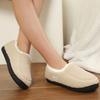 Fashion Concise Faux Lamb Wool Fur Slippers Women All Match Letter Embroidery Plush Slippers Woman Slip On Round Toe Cotton Shoes Mujer