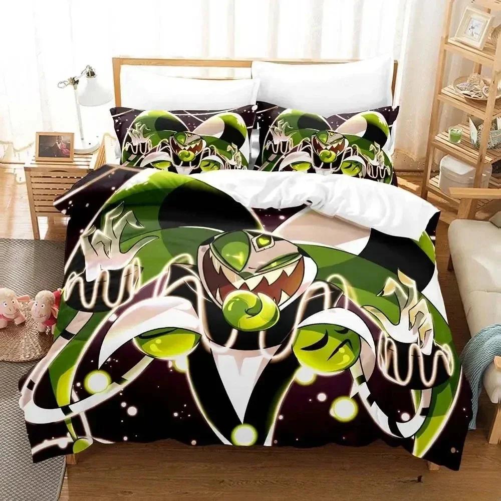 Luxuriöses Loona Boss Bettwäsche-Set für Zuhause, Gaming und Erwachsene – Cartoon-Dreiteiler mit Bettbezug und 3D-Druck