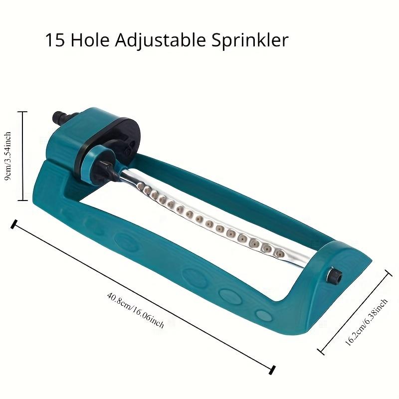 1pc Adjustable Automatic Swing Sprinkler for Lawn and Garden - Efficient Watering Tool with Adjustable Head, Orange & Black Design