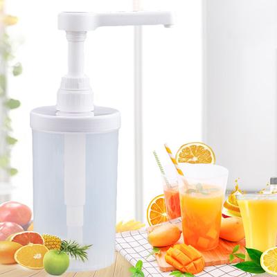 5/8/10CC Flüssigkeitsspender mit Skala Kaffeesirup Bienen-Tropfflasche mit Hydraulikpumpe und Düsenkopf Küche Honigbehälter