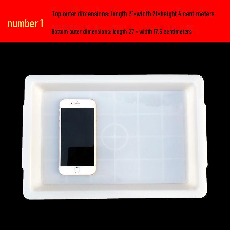 Plastic Square Plate for Cold Dishes and Barbecues - White 1