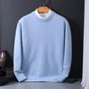 Mens Slim Fit Knit Pullover Sweater - Round Neck Long Sleeve Casual Fall Winter