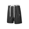 X Liu Wen Einfarbig Kordelzug Freizeitshorts Damen Shorts Schwarz 59901501