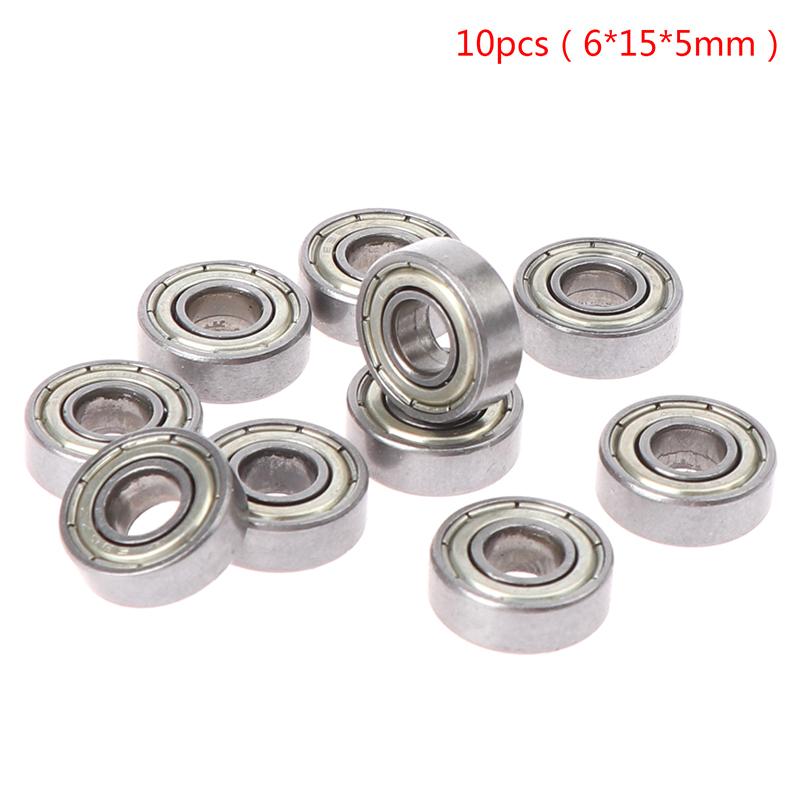 10Pcs Deep Groove Spherical Carbon Steel Miniature Bearings 696Zz