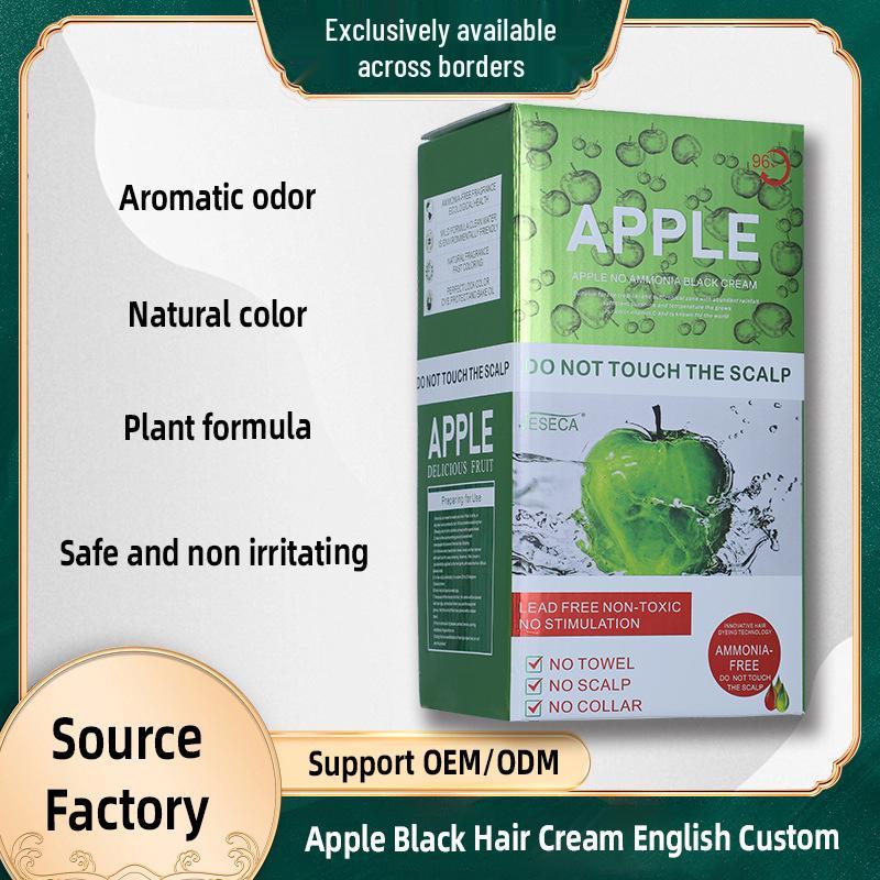 Naturlig Svart Äpple Hårfärgskräm, 1000ml