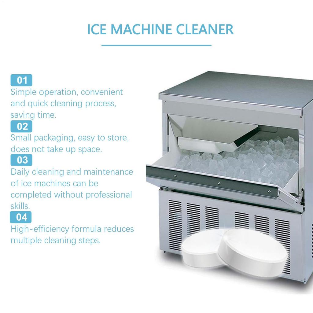 12pcs Ice Machine Cleaning Tablets For Descaling Deodorizing Prolonging Ice Maker Lifespan Kitchen Stain Removal Products