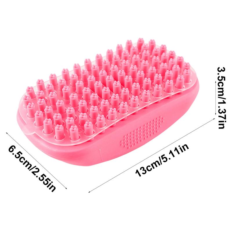 Hundewaschbürste Katzenpflegebürste Hund Ausfallbürste Haustier Shampoo Bad Beruhigende Massage Gumminoppen Currykamm Haustier