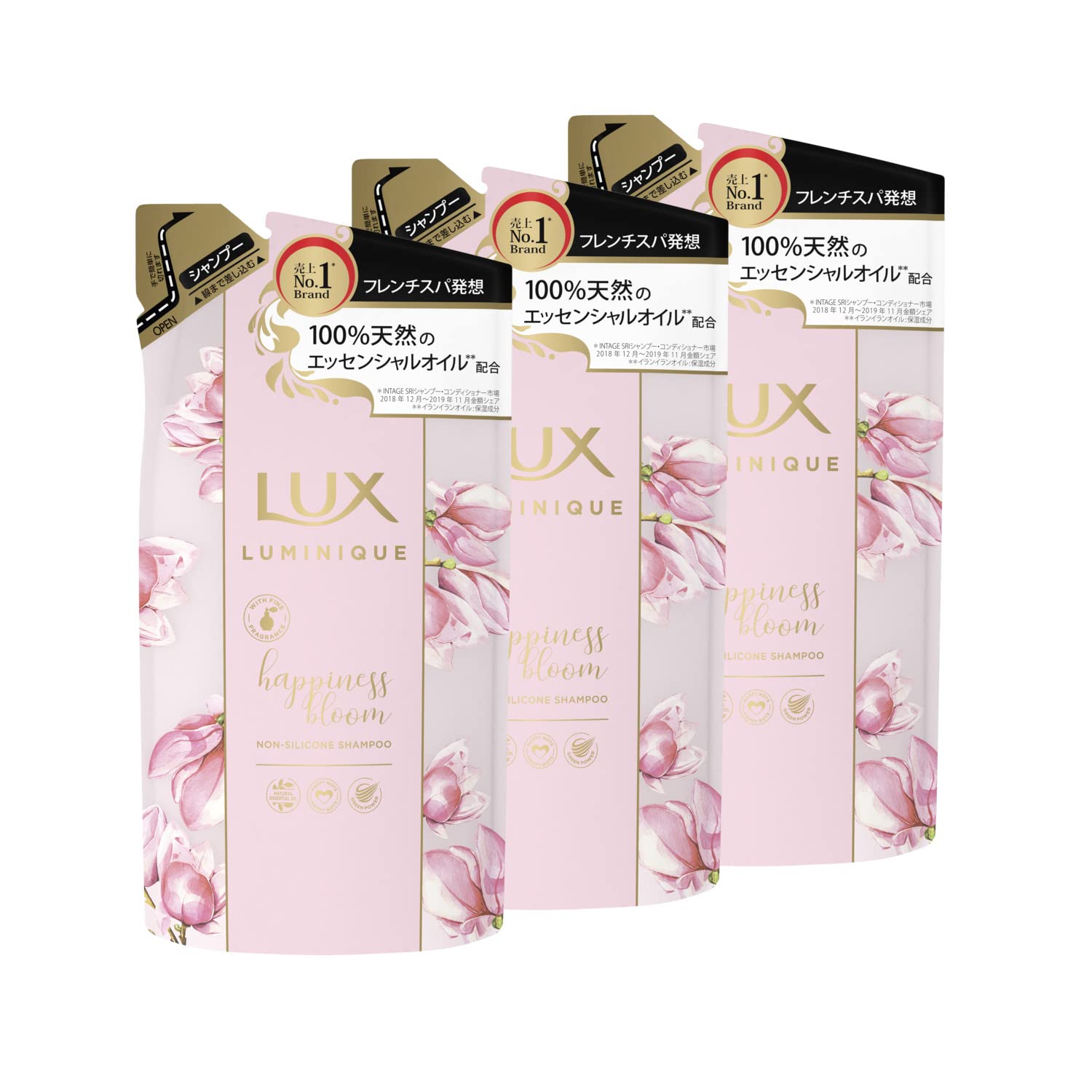 

Сменный блок шампуня LUX Luminique Happiness Bloom 350 г x 3 шт. [Оптовая закупка]