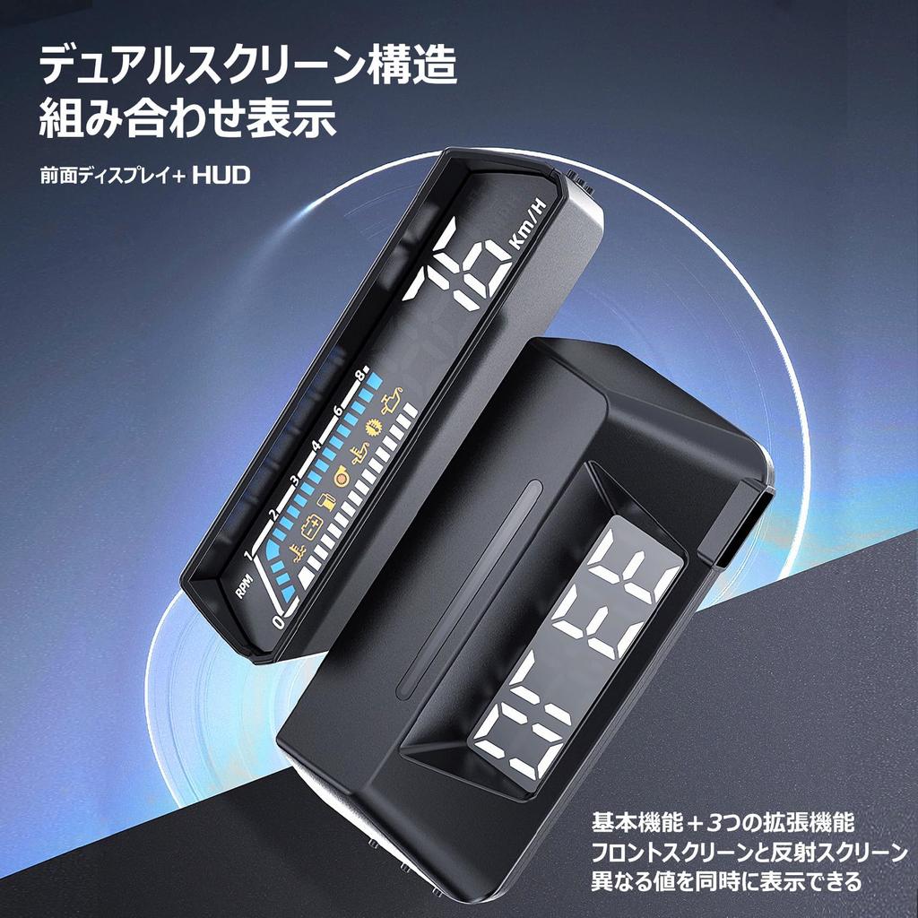 wiiyii obd2 car digital with alarm function multimeter, tachometer, multimeter, head-up display, multi-function HUD,