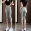 Women's High Waist Cotton Modal 7-Point Leggings for Spring/Summer - Plus Size, Thin and Breathable