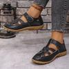 Fashion Solid Women Color Light Open-Toe Breathable Flats Lightweight Soft Leather Outdoor Shoes Women Causal Sandals New Women Shoes